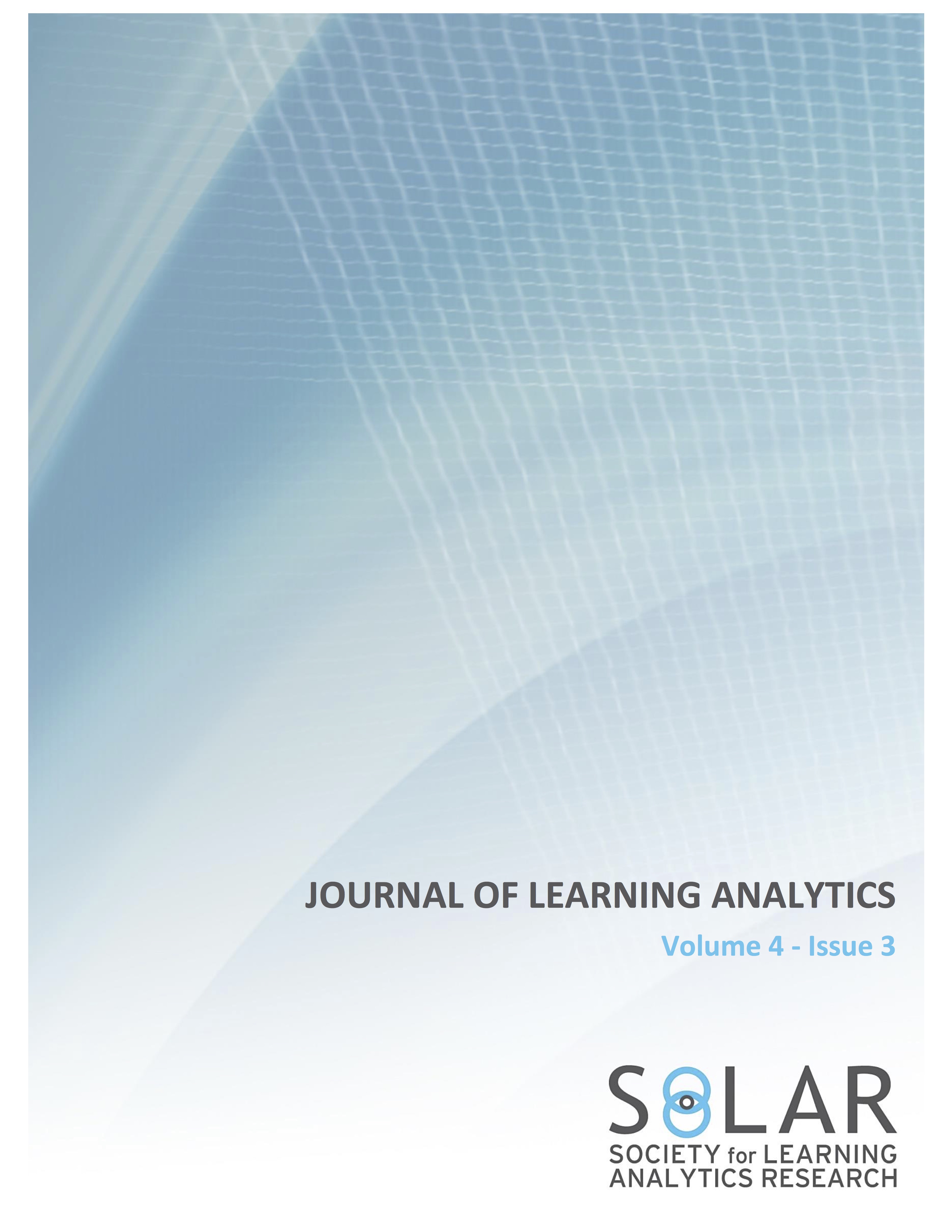 Special Section on Learning Analytics Tools and Datasets, Journal of Learning Analytics