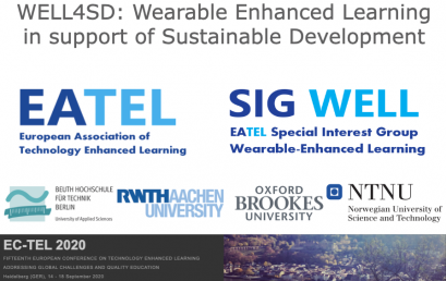 WELL4SD at ECTEL2020 proceedings published
